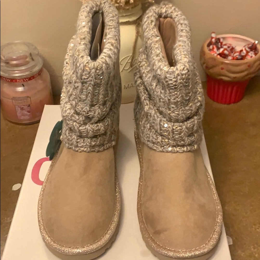 Girls Taupe Boots
